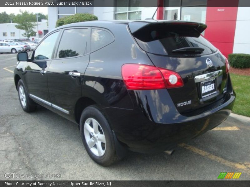 Super Black / Black 2013 Nissan Rogue S AWD