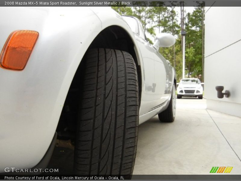 Sunlight Silver Metallic / Black 2008 Mazda MX-5 Miata Sport Roadster