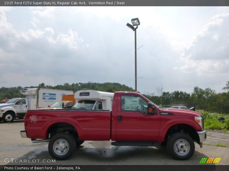 Vermillion Red / Steel 2015 Ford F250 Super Duty XL Regular Cab 4x4