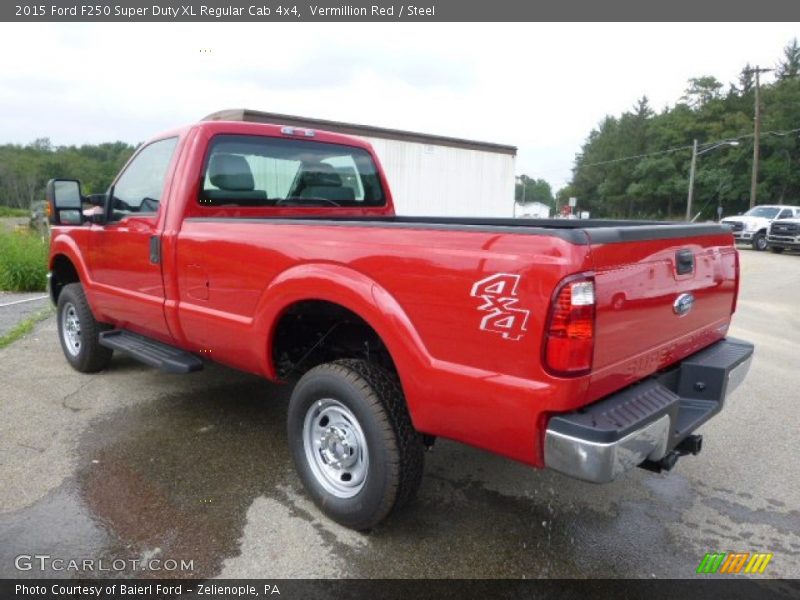 Vermillion Red / Steel 2015 Ford F250 Super Duty XL Regular Cab 4x4