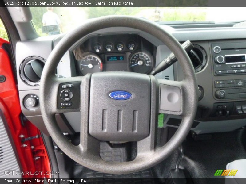 Vermillion Red / Steel 2015 Ford F250 Super Duty XL Regular Cab 4x4