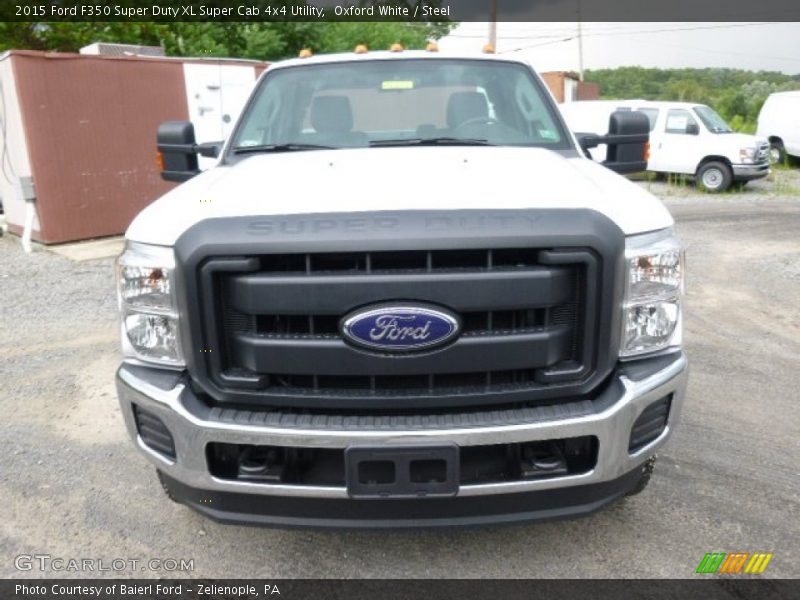 Oxford White / Steel 2015 Ford F350 Super Duty XL Super Cab 4x4 Utility