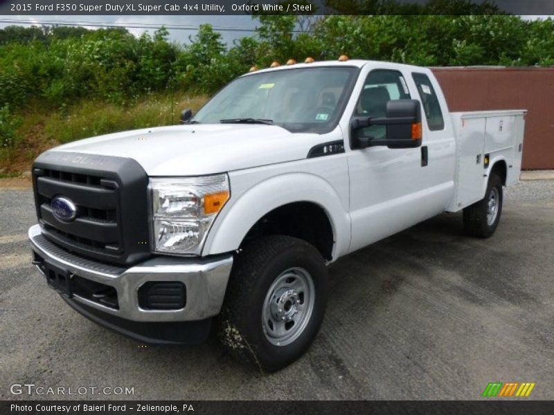 Oxford White / Steel 2015 Ford F350 Super Duty XL Super Cab 4x4 Utility
