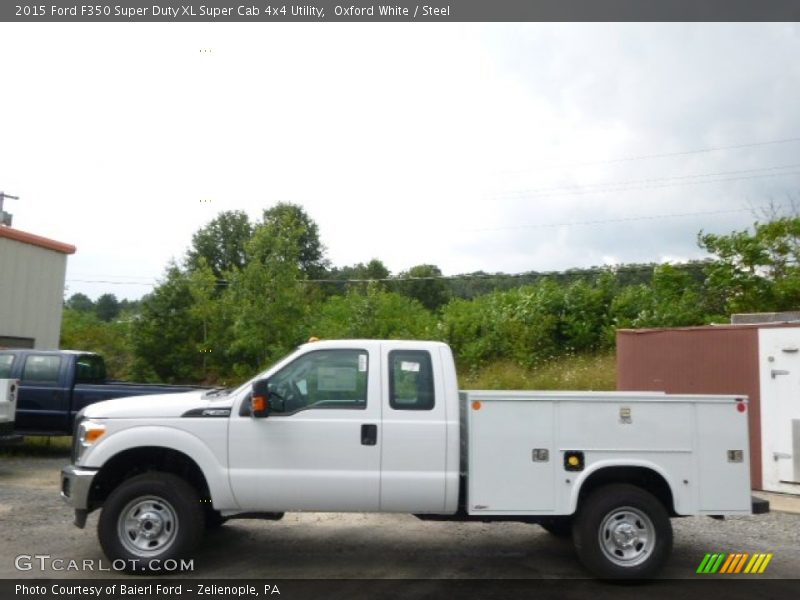 Oxford White / Steel 2015 Ford F350 Super Duty XL Super Cab 4x4 Utility