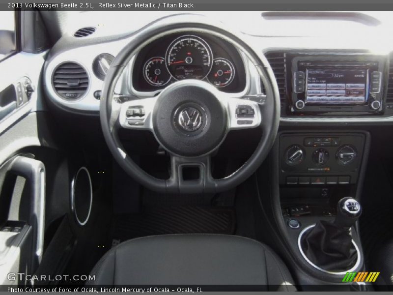 Reflex Silver Metallic / Titan Black 2013 Volkswagen Beetle 2.5L