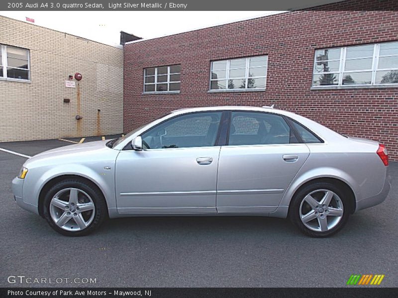 Light Silver Metallic / Ebony 2005 Audi A4 3.0 quattro Sedan