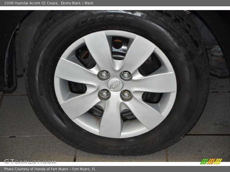 Ebony Black / Black 2008 Hyundai Accent GS Coupe