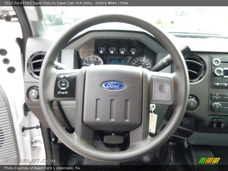 Oxford White / Steel 2015 Ford F350 Super Duty XL Super Cab 4x4 Utility