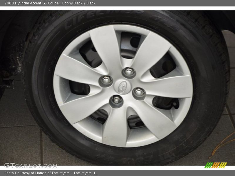 Ebony Black / Black 2008 Hyundai Accent GS Coupe
