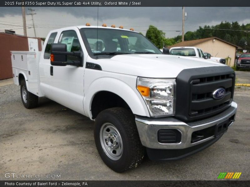 Oxford White / Steel 2015 Ford F350 Super Duty XL Super Cab 4x4 Utility