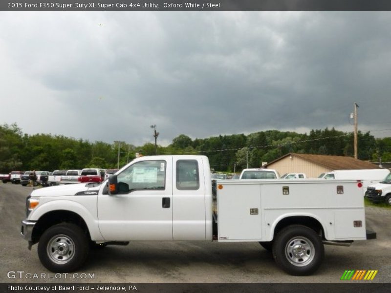 Oxford White / Steel 2015 Ford F350 Super Duty XL Super Cab 4x4 Utility