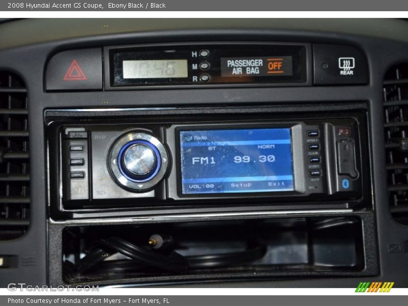 Ebony Black / Black 2008 Hyundai Accent GS Coupe