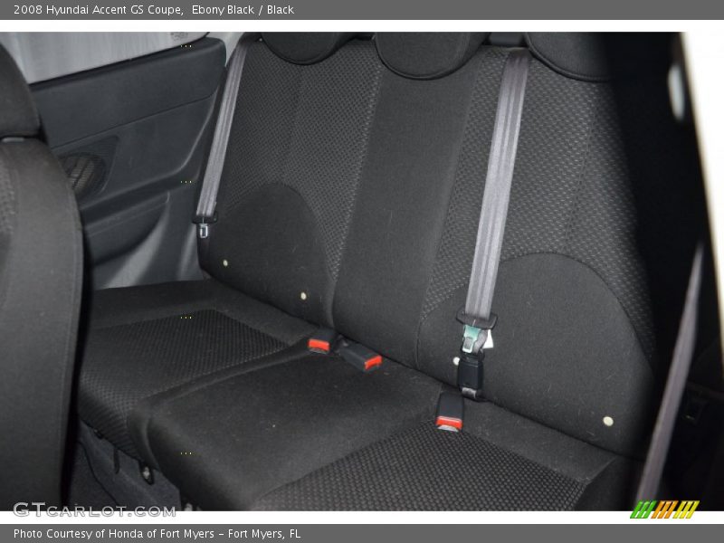Ebony Black / Black 2008 Hyundai Accent GS Coupe