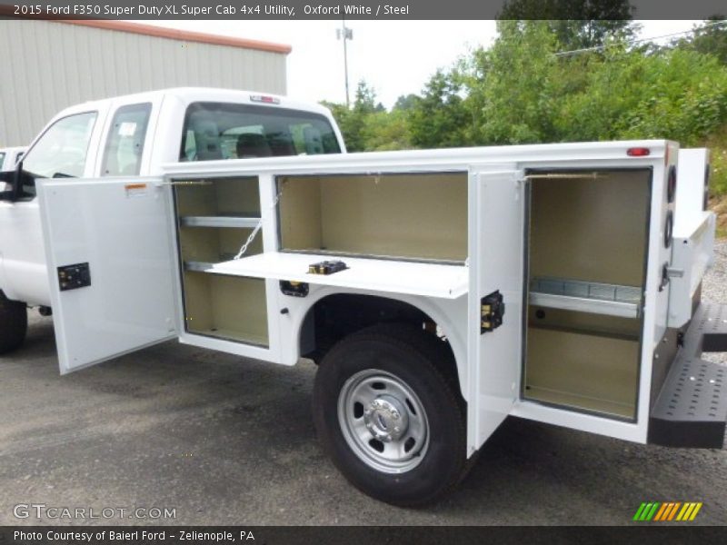 Oxford White / Steel 2015 Ford F350 Super Duty XL Super Cab 4x4 Utility