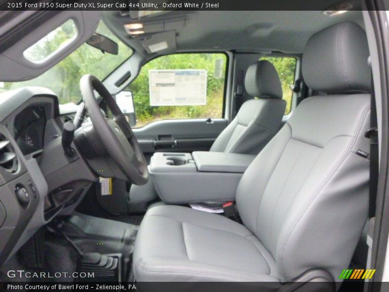 Oxford White / Steel 2015 Ford F350 Super Duty XL Super Cab 4x4 Utility