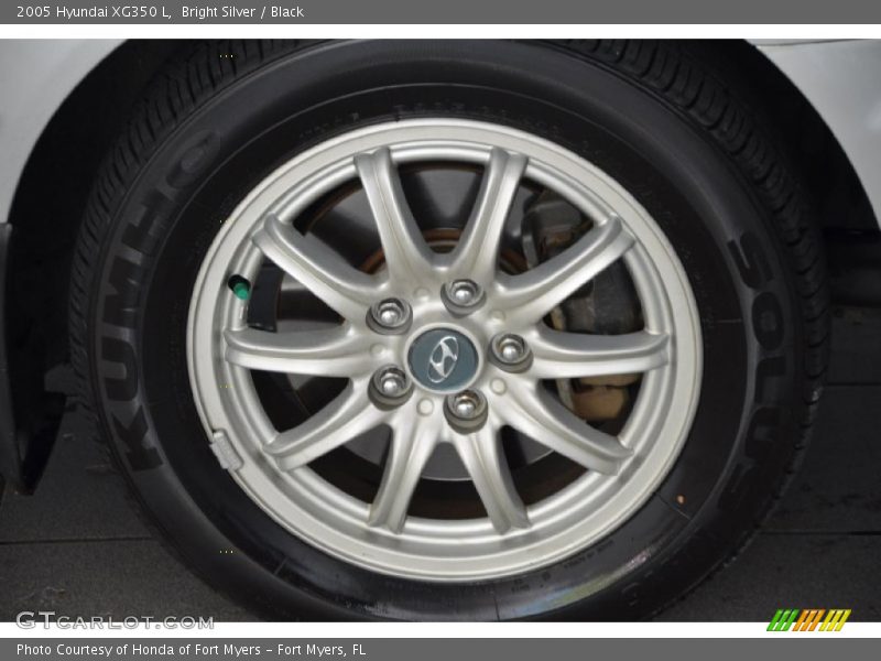 Bright Silver / Black 2005 Hyundai XG350 L