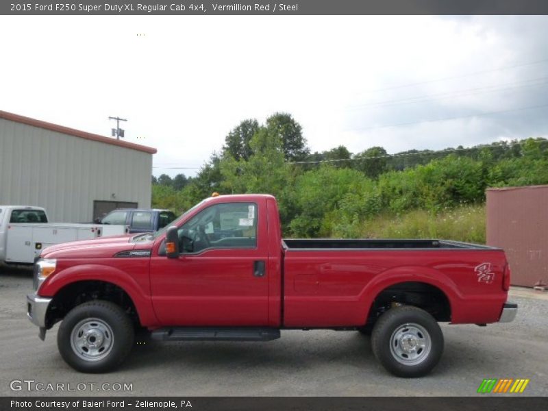 Vermillion Red / Steel 2015 Ford F250 Super Duty XL Regular Cab 4x4