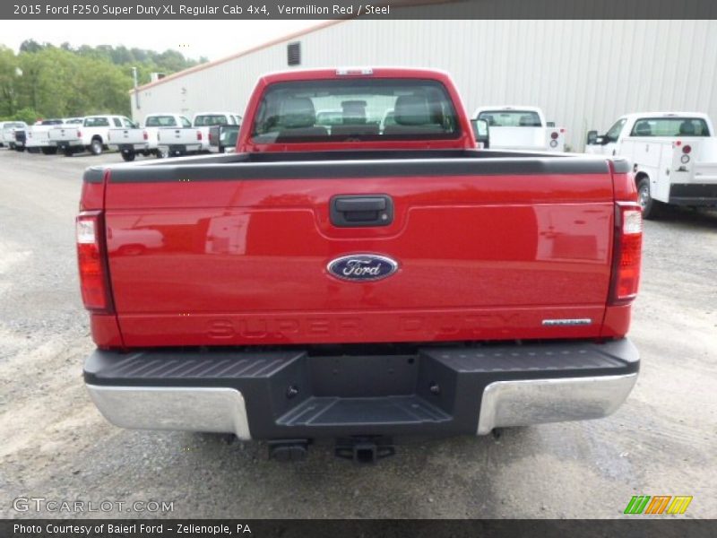 Vermillion Red / Steel 2015 Ford F250 Super Duty XL Regular Cab 4x4