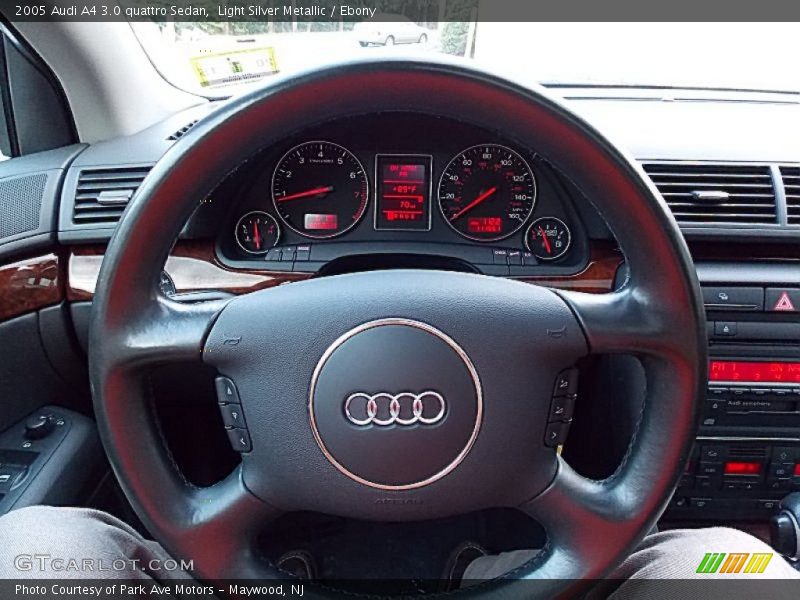 Light Silver Metallic / Ebony 2005 Audi A4 3.0 quattro Sedan