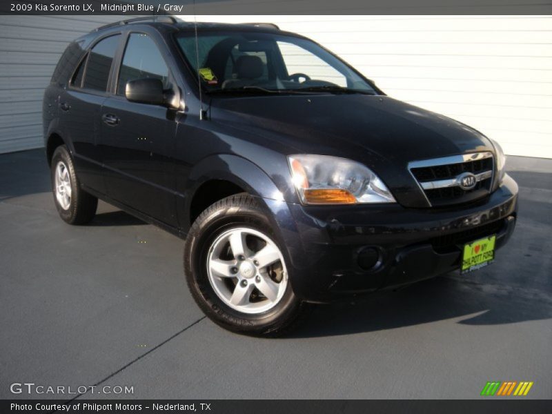 Midnight Blue / Gray 2009 Kia Sorento LX