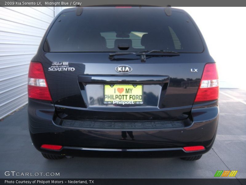 Midnight Blue / Gray 2009 Kia Sorento LX