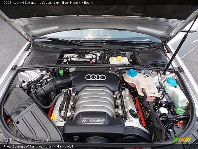 Light Silver Metallic / Ebony 2005 Audi A4 3.0 quattro Sedan