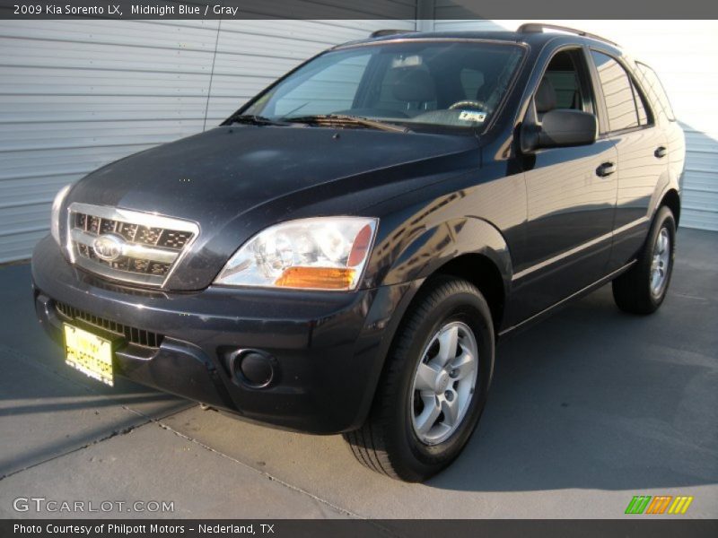 Midnight Blue / Gray 2009 Kia Sorento LX