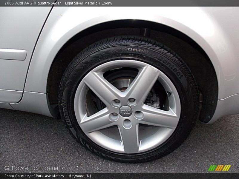Light Silver Metallic / Ebony 2005 Audi A4 3.0 quattro Sedan