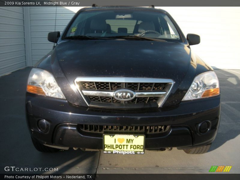 Midnight Blue / Gray 2009 Kia Sorento LX