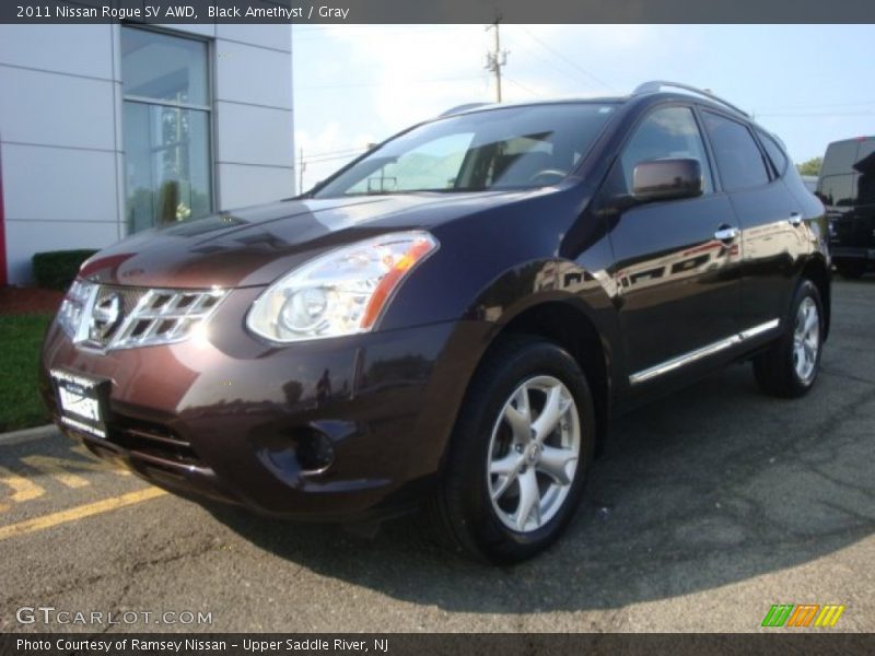 Black Amethyst / Gray 2011 Nissan Rogue SV AWD