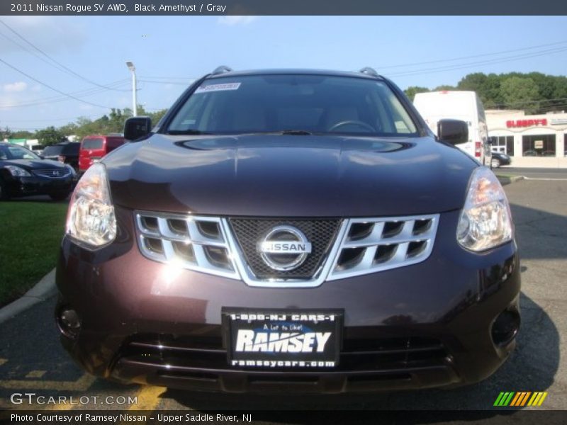 Black Amethyst / Gray 2011 Nissan Rogue SV AWD