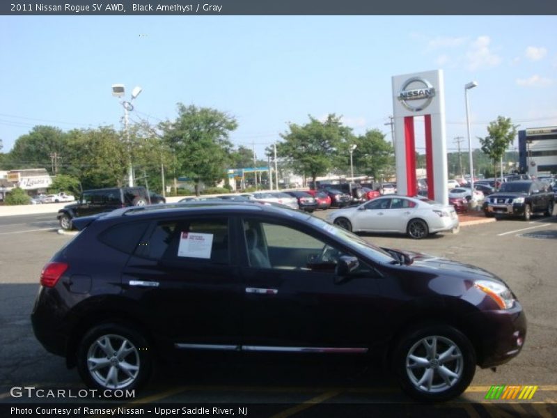 Black Amethyst / Gray 2011 Nissan Rogue SV AWD