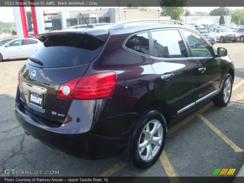 Black Amethyst / Gray 2011 Nissan Rogue SV AWD