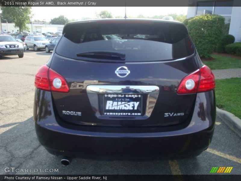 Black Amethyst / Gray 2011 Nissan Rogue SV AWD