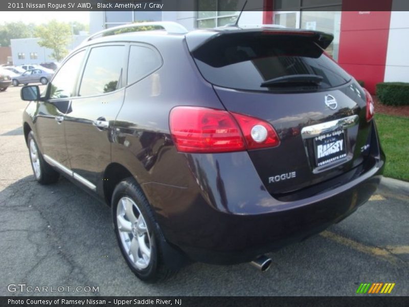 Black Amethyst / Gray 2011 Nissan Rogue SV AWD