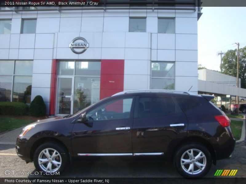 Black Amethyst / Gray 2011 Nissan Rogue SV AWD