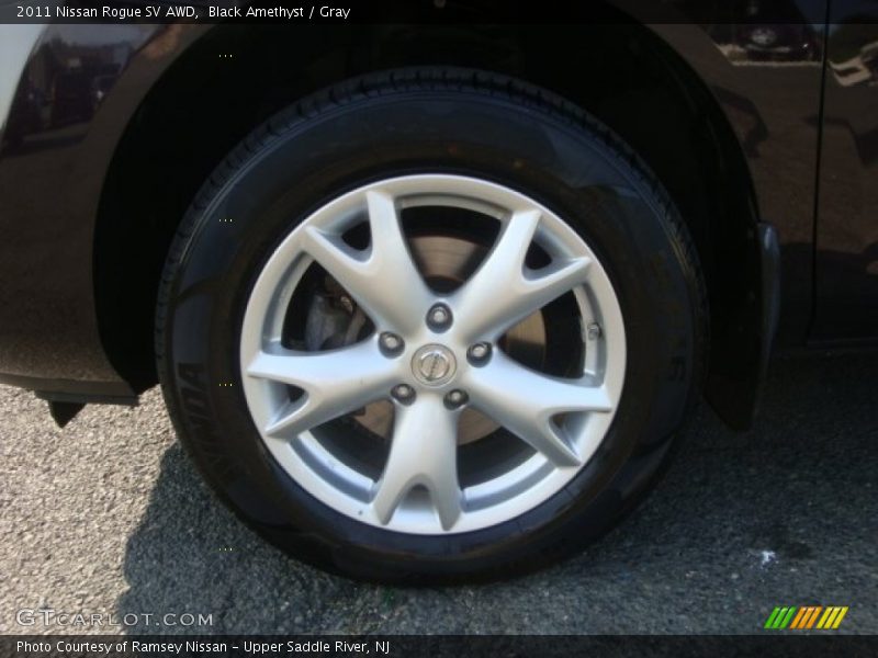 Black Amethyst / Gray 2011 Nissan Rogue SV AWD