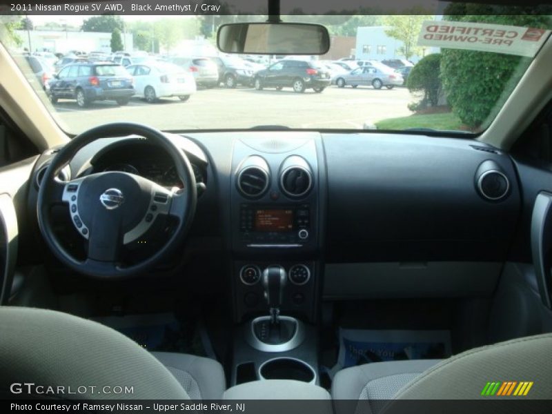 Black Amethyst / Gray 2011 Nissan Rogue SV AWD