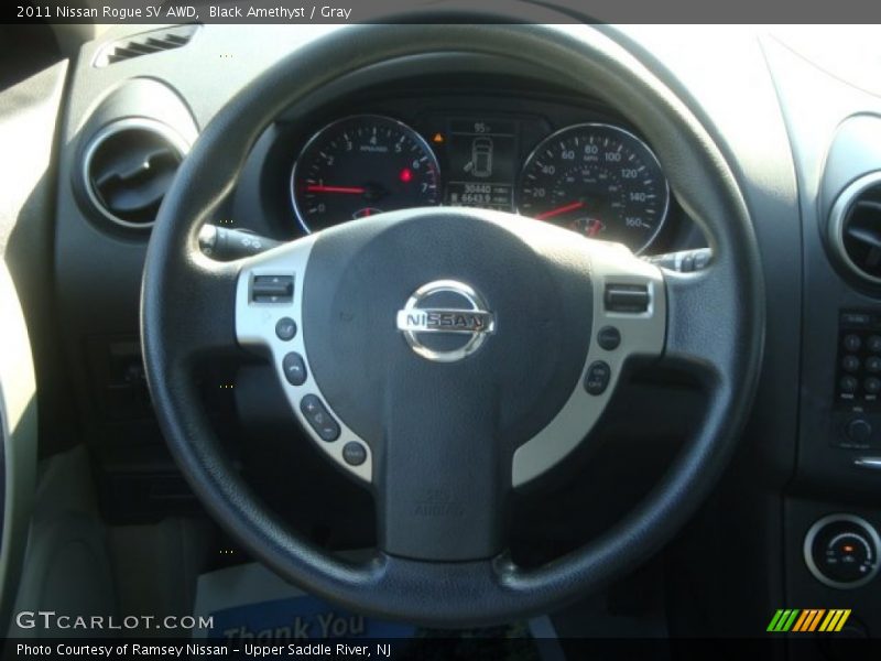 Black Amethyst / Gray 2011 Nissan Rogue SV AWD