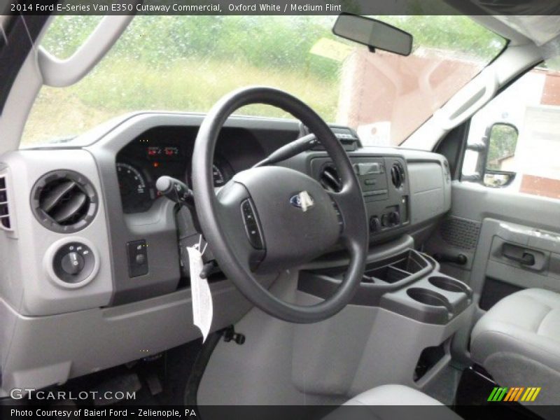 Oxford White / Medium Flint 2014 Ford E-Series Van E350 Cutaway Commercial