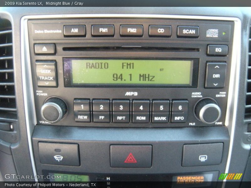 Midnight Blue / Gray 2009 Kia Sorento LX
