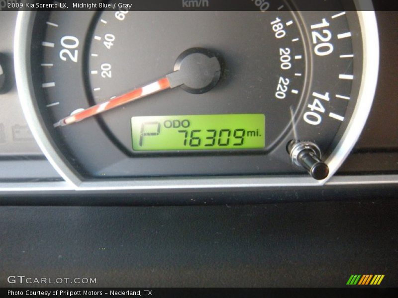 Midnight Blue / Gray 2009 Kia Sorento LX