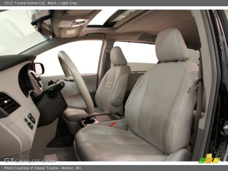 Black / Light Gray 2012 Toyota Sienna XLE