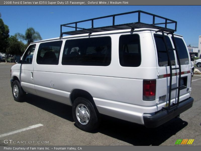 Oxford White / Medium Flint 2008 Ford E Series Van E350 Super Duty 15 Passenger