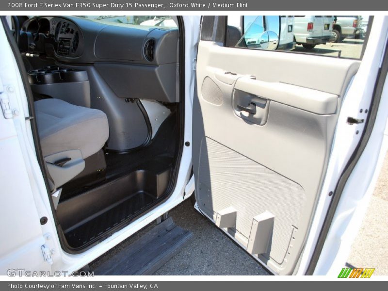 Oxford White / Medium Flint 2008 Ford E Series Van E350 Super Duty 15 Passenger