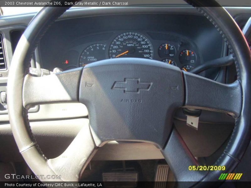 Dark Gray Metallic / Dark Charcoal 2003 Chevrolet Avalanche Z66