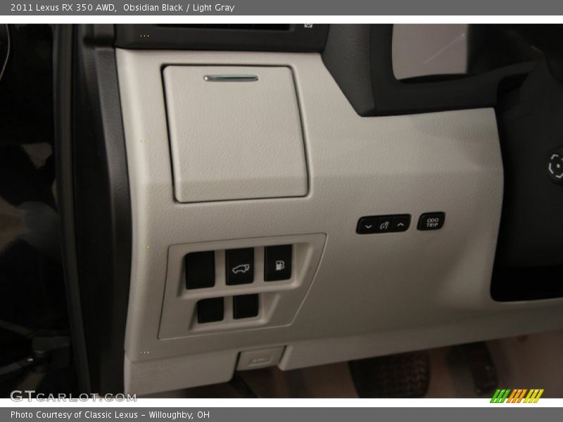 Obsidian Black / Light Gray 2011 Lexus RX 350 AWD