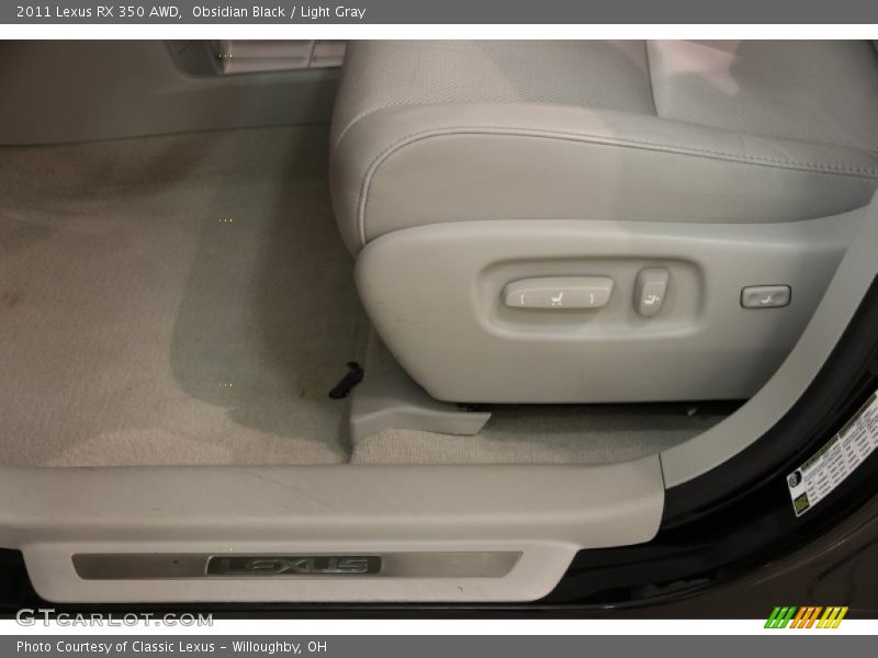 Obsidian Black / Light Gray 2011 Lexus RX 350 AWD