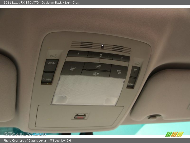 Obsidian Black / Light Gray 2011 Lexus RX 350 AWD