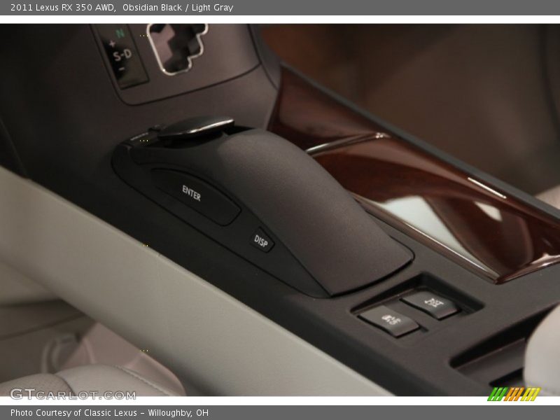 Obsidian Black / Light Gray 2011 Lexus RX 350 AWD